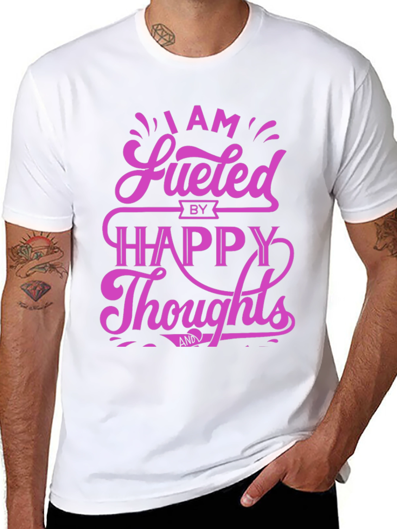 Fueled by Happy Thoughts Graphic T-Shirt