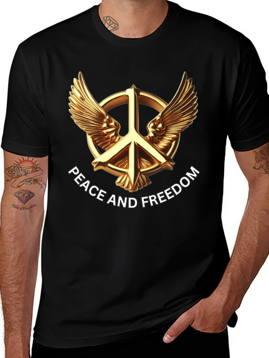 Peace and Freedom Graphic T-Shirt