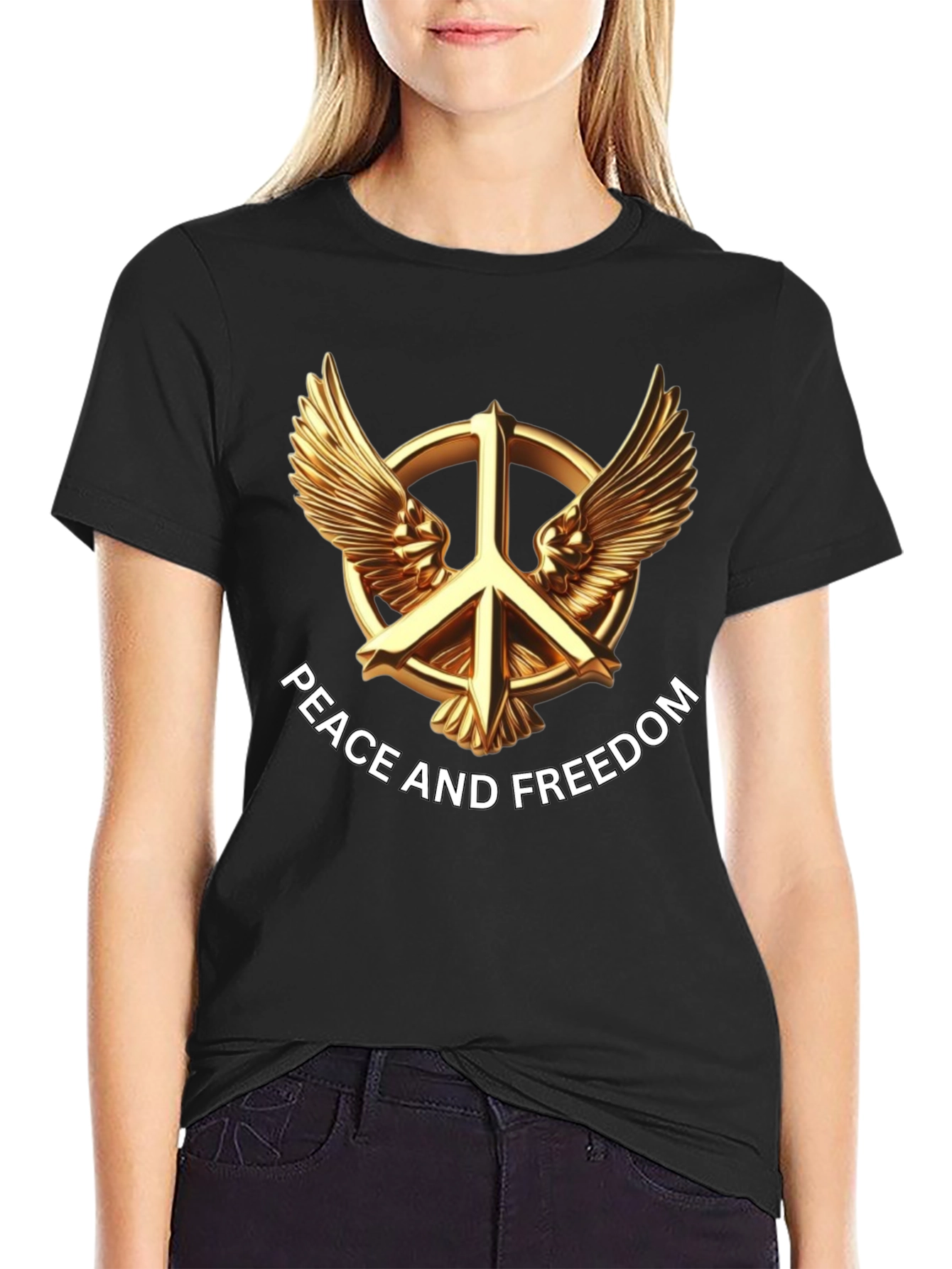 Peace and Freedom Graphic T-Shirt