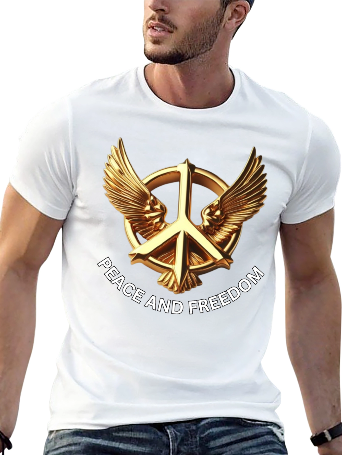 Peace and Freedom Graphic T-Shirt