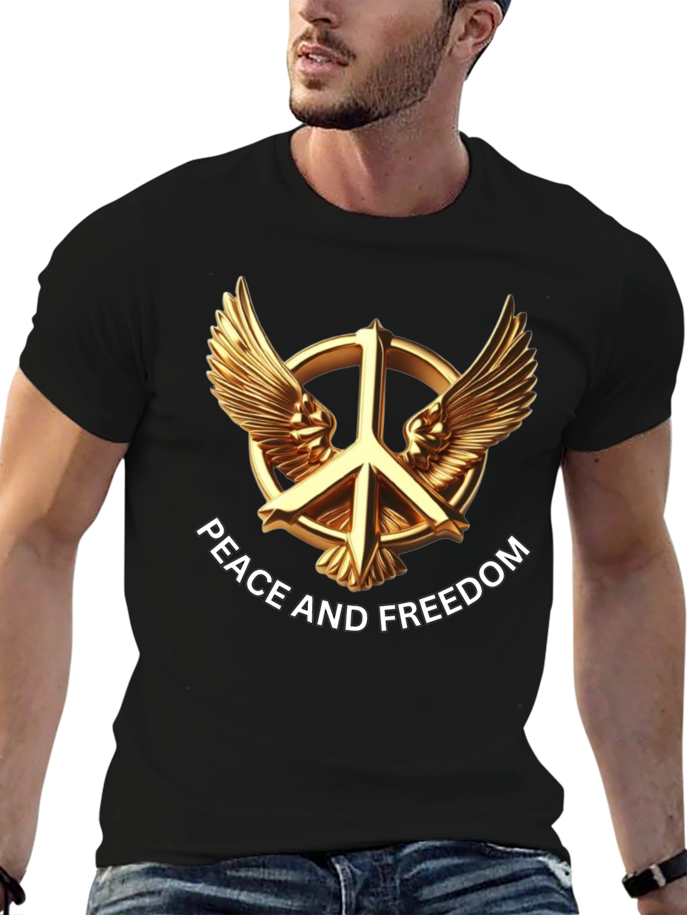 Peace and Freedom Graphic T-Shirt