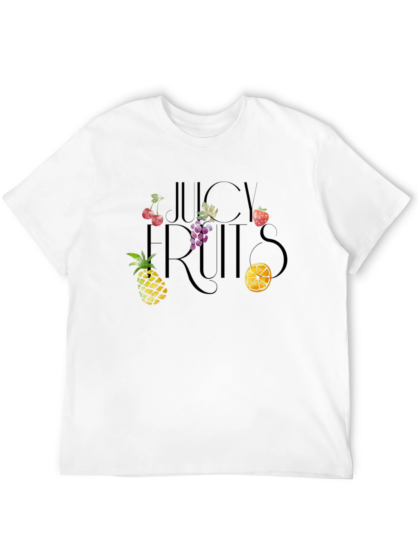 Juicy Fruits Graphic Tee - Black