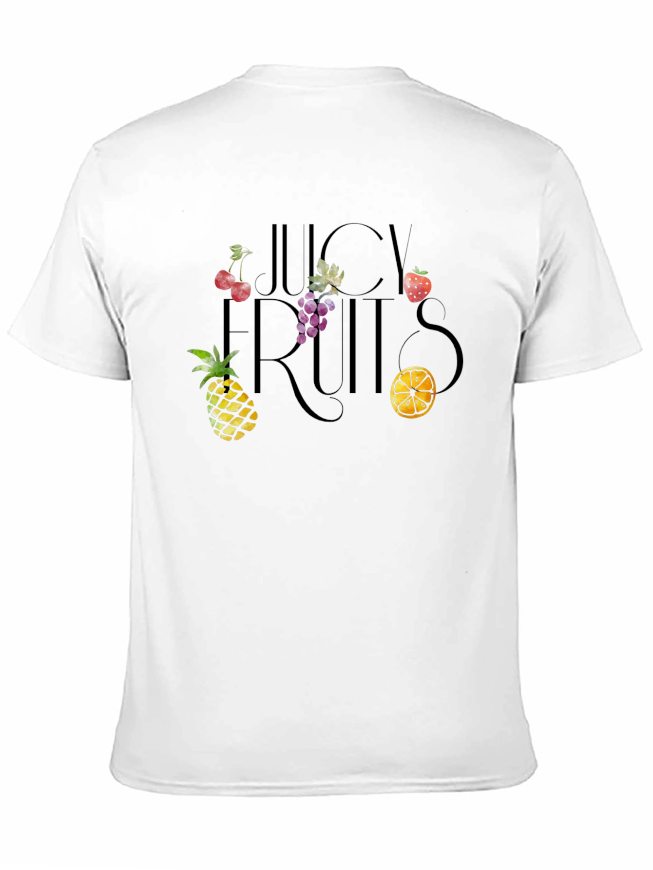 Juicy Fruits Graphic Tee - Black
