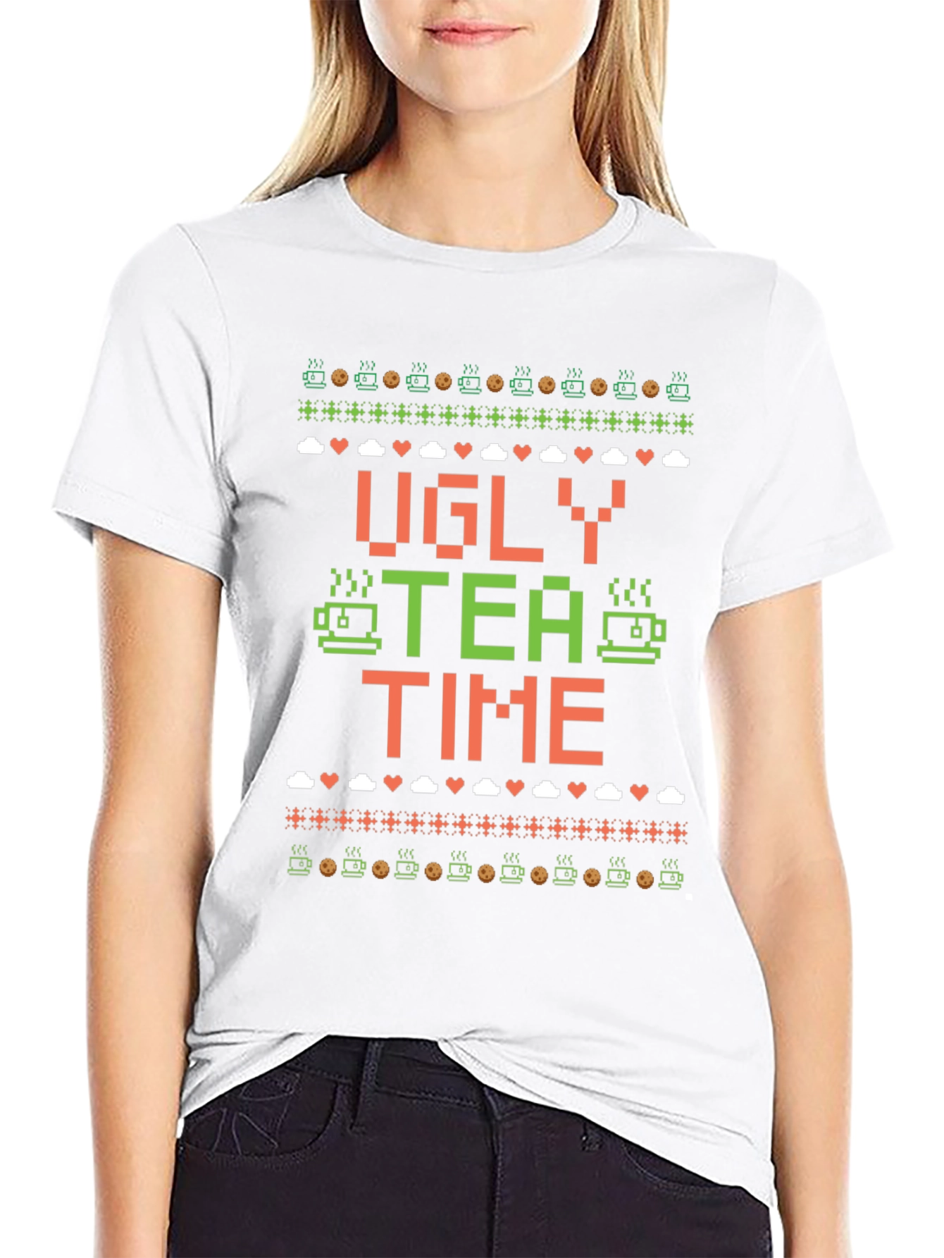 Ugly Tea Time Christmas T-Shirt