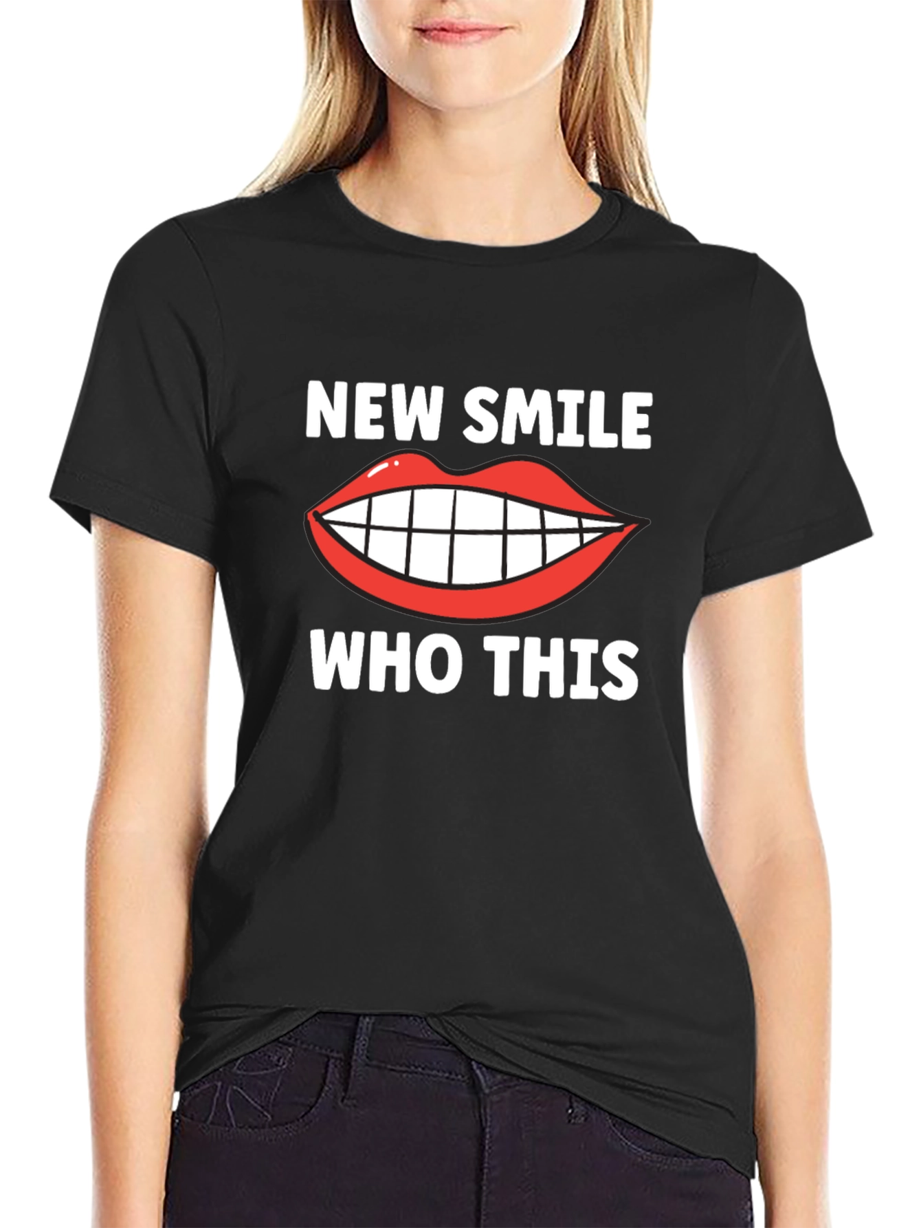 New Smile Who Dis Funny Graphic T-Shirt