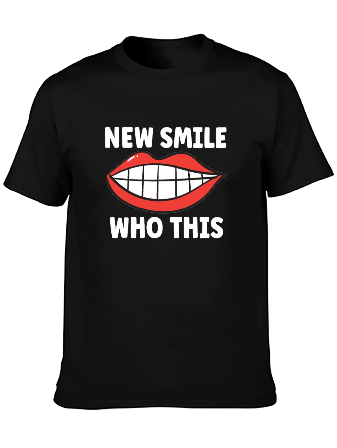 New Smile Who Dis Funny Graphic T-Shirt