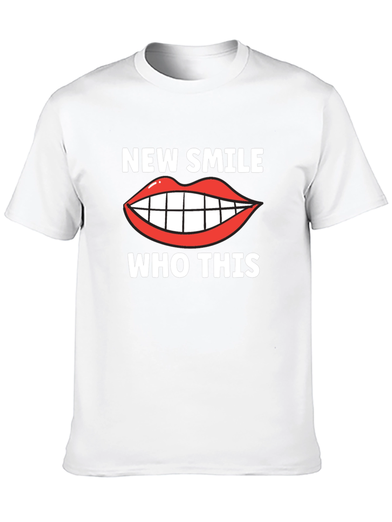 New Smile Who Dis Funny Graphic T-Shirt