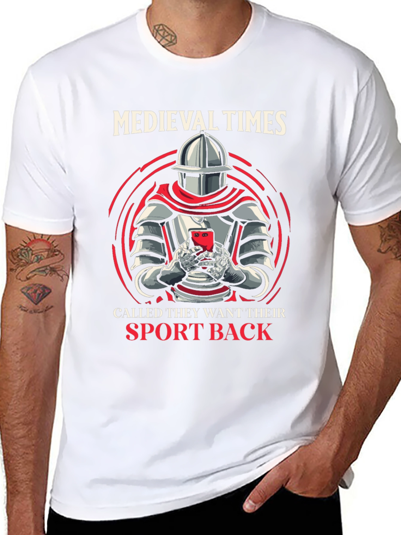 Medieval Times Knight T-Shirt - Funny Gamer Tee