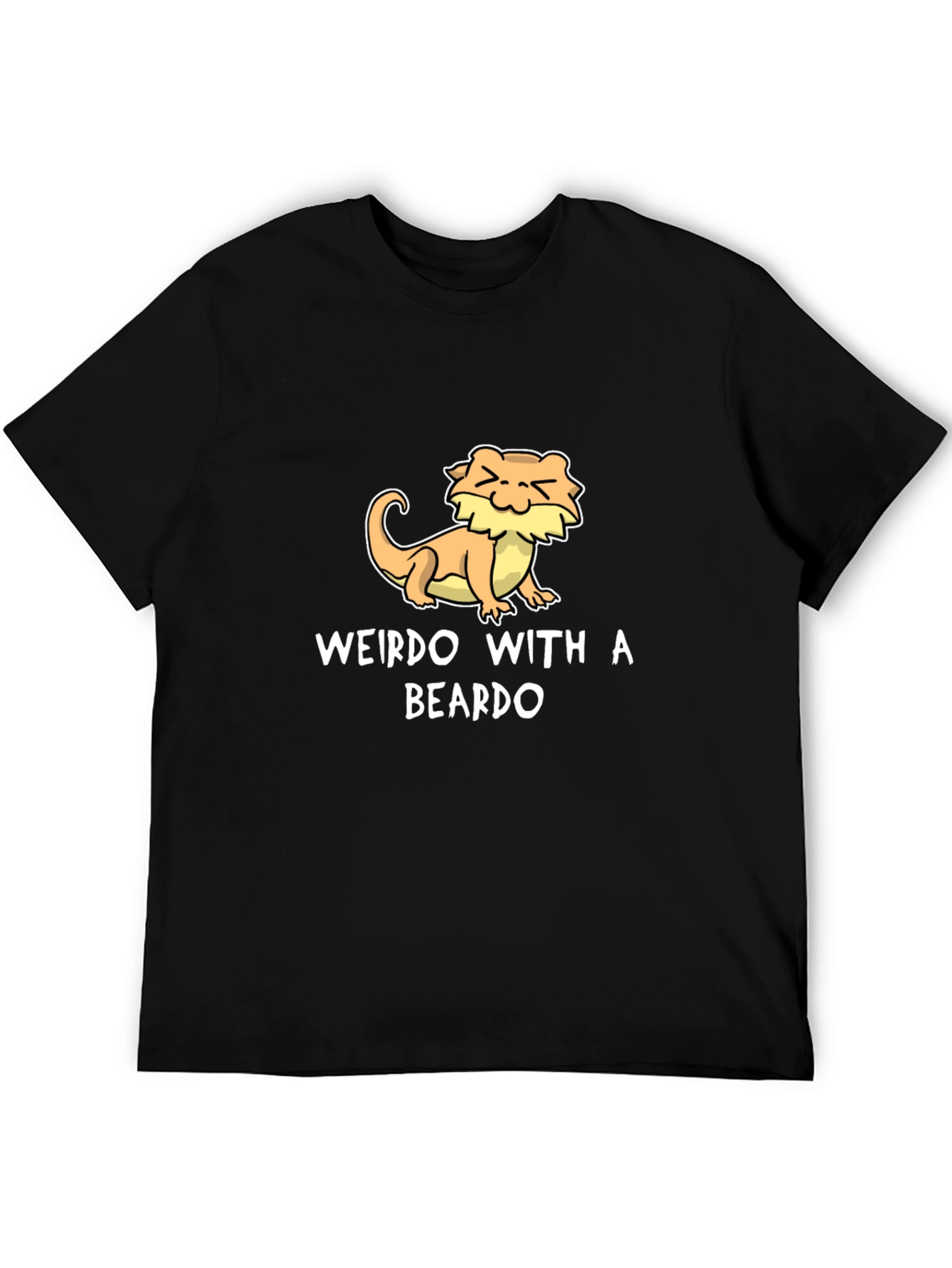 Weirdo with a Beardo T-Shirt Black