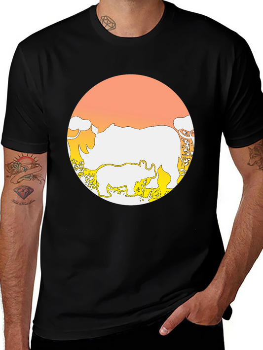Rhino Graphic Tee - Mens Black T-Shirt