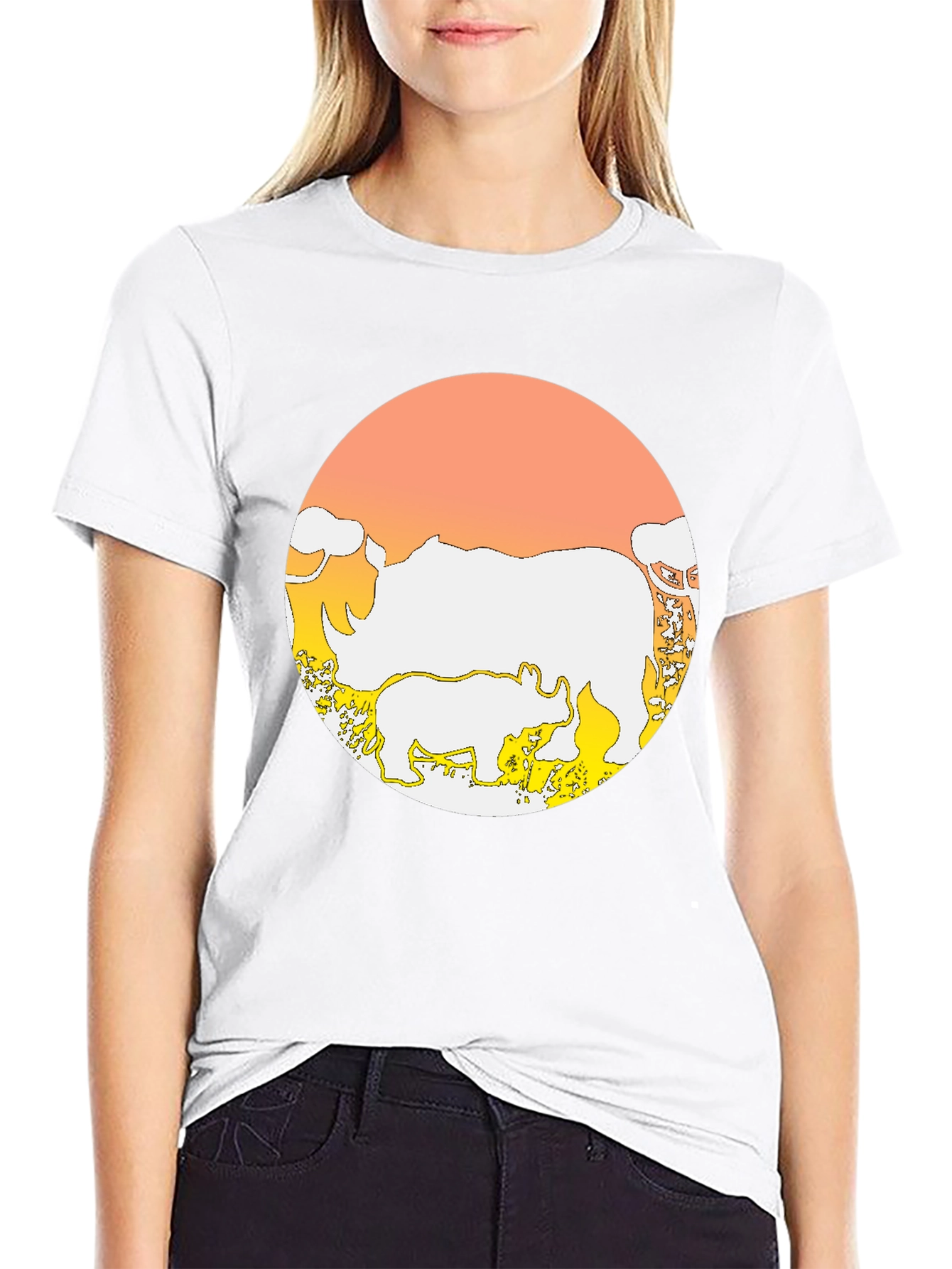 Rhino Graphic Tee - Mens Black T-Shirt