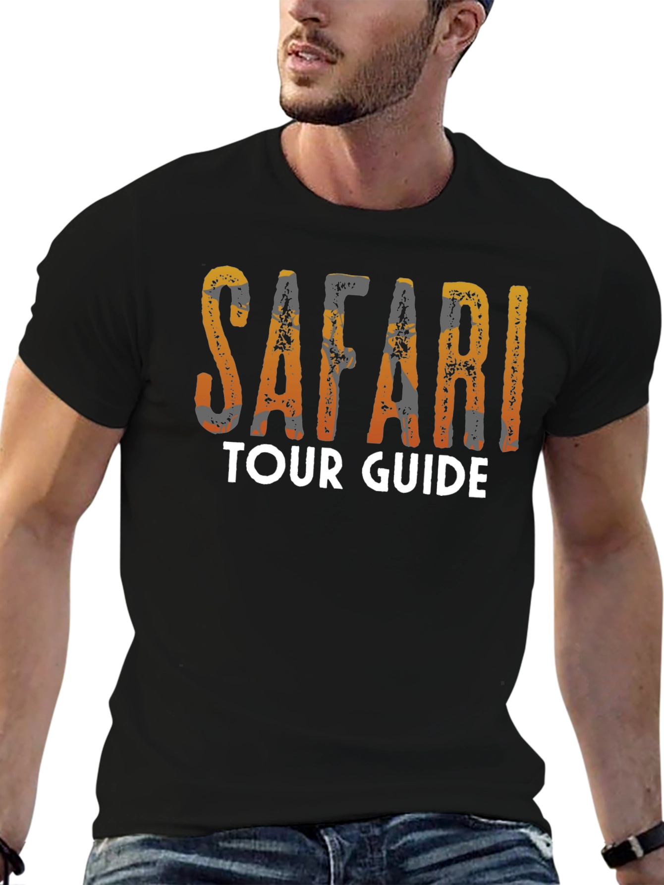 Safari Tour Guide Tee - Graphic Print T-Shirt