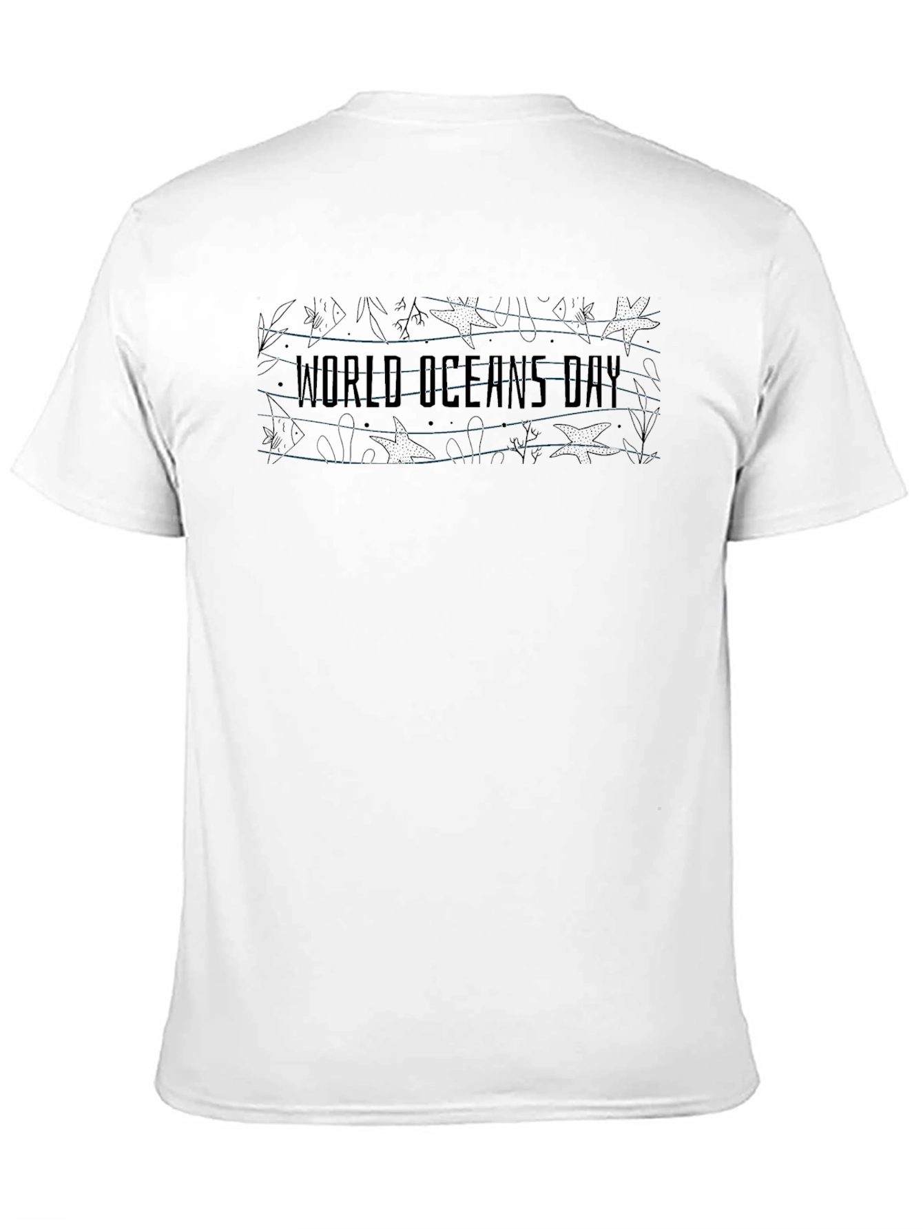 World Oceans Day Black T-Shirt