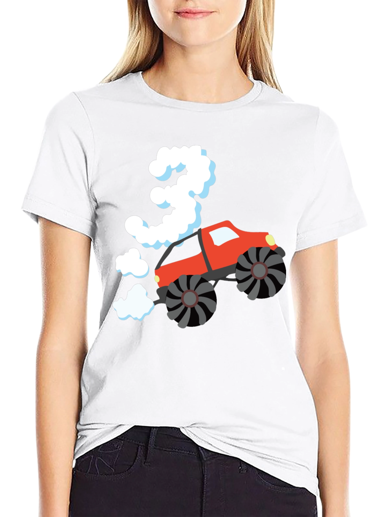 Monster Truck Birthday T-Shirt - Age 3