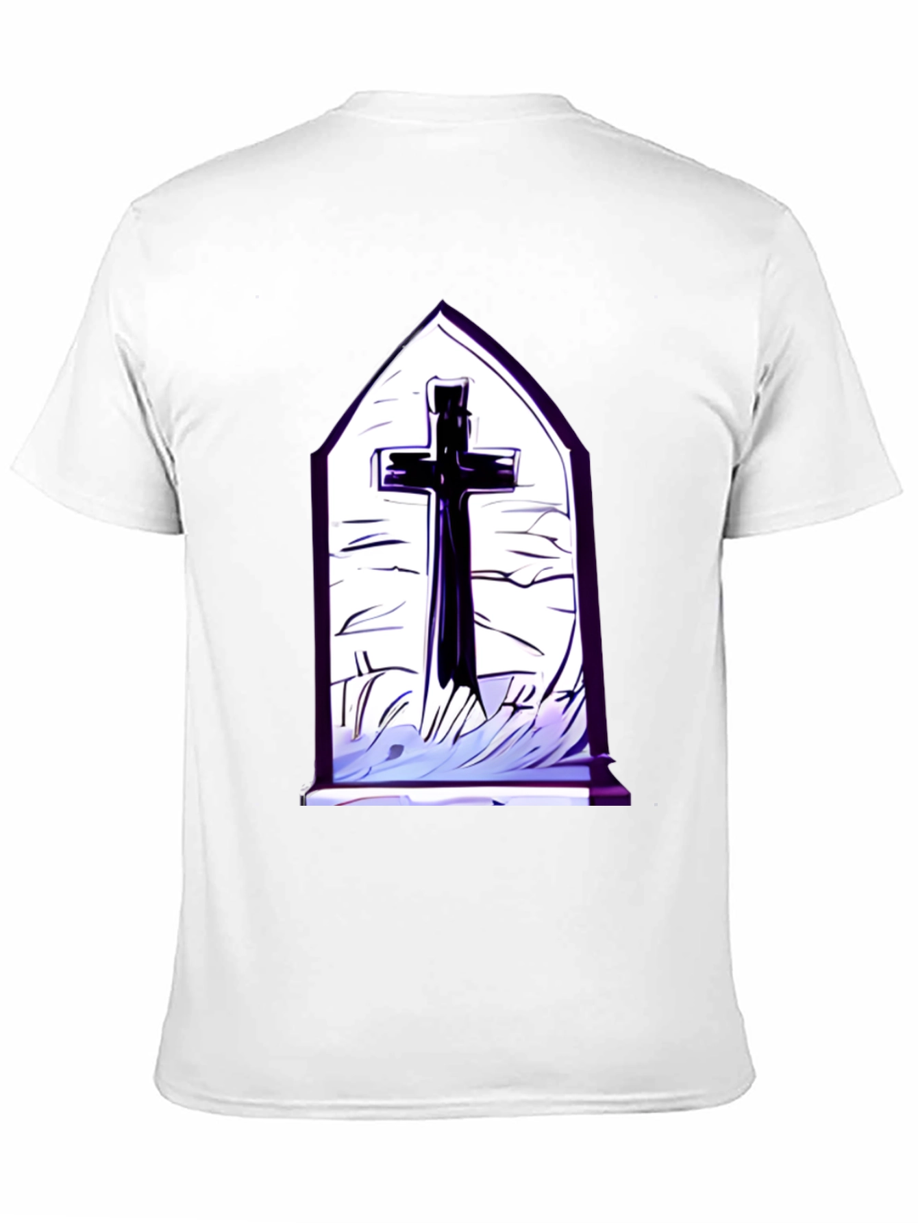 Gothic Cross T-Shirt - Black
