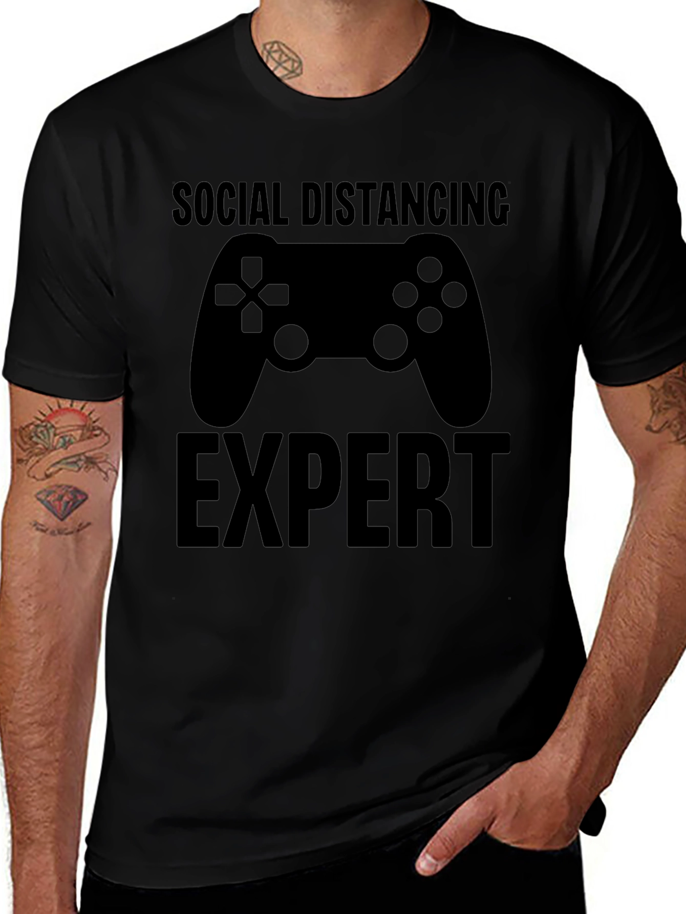 Social Distancing Expert Gamer T-Shirt