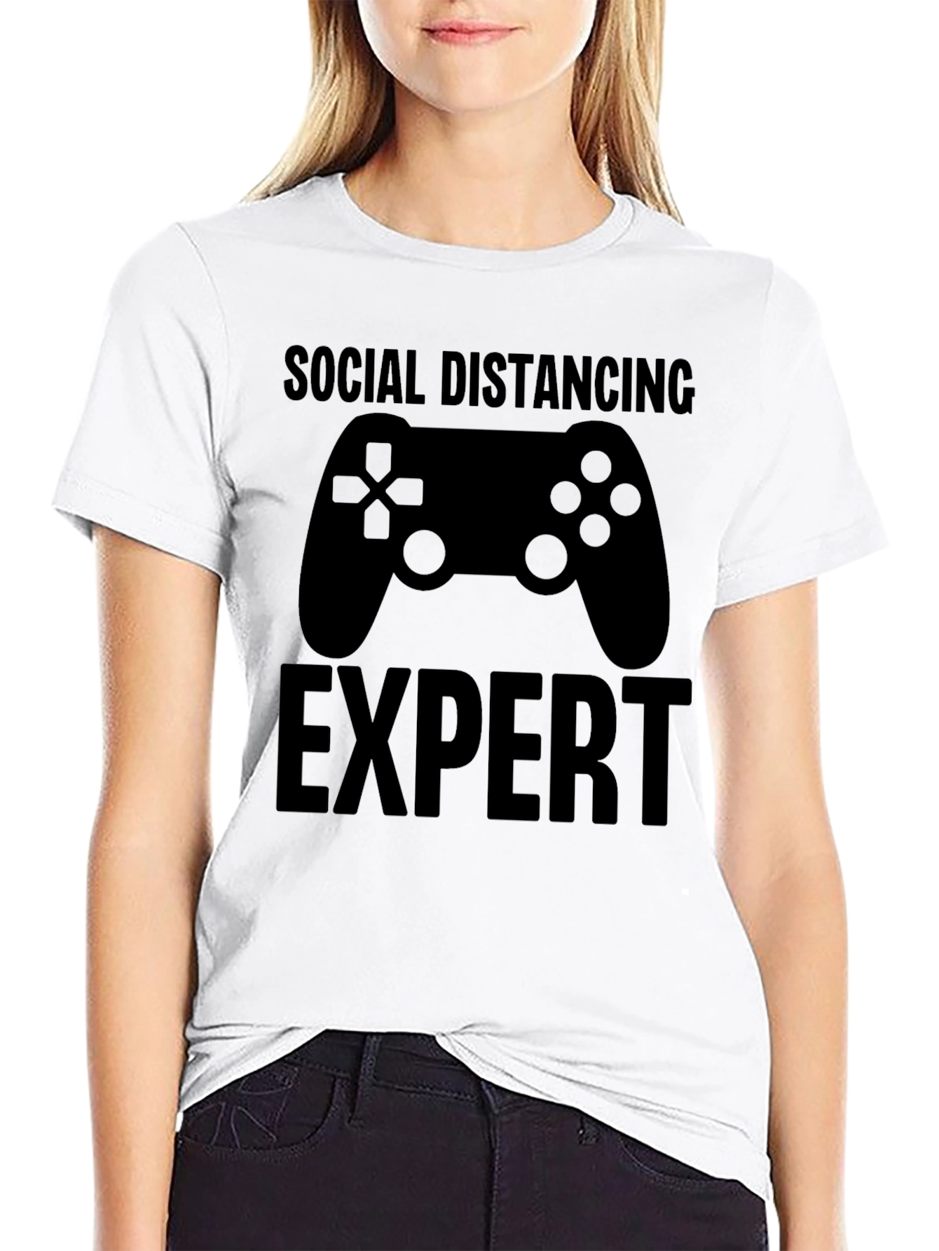 Social Distancing Expert Gamer T-Shirt