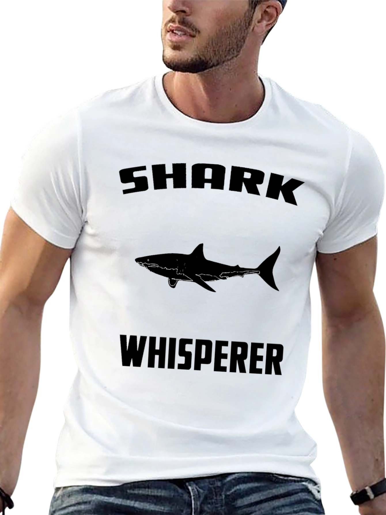 Shark Whisperer Graphic Tee - Black