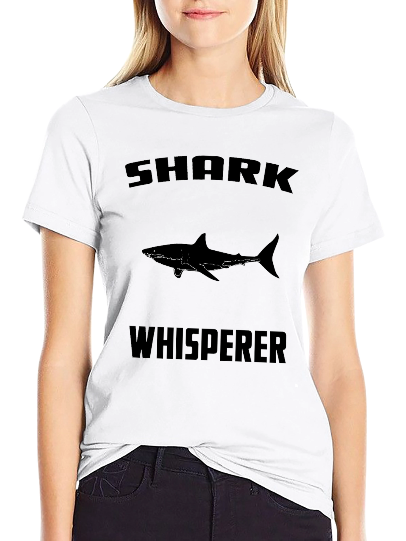 Shark Whisperer Graphic Tee - Black
