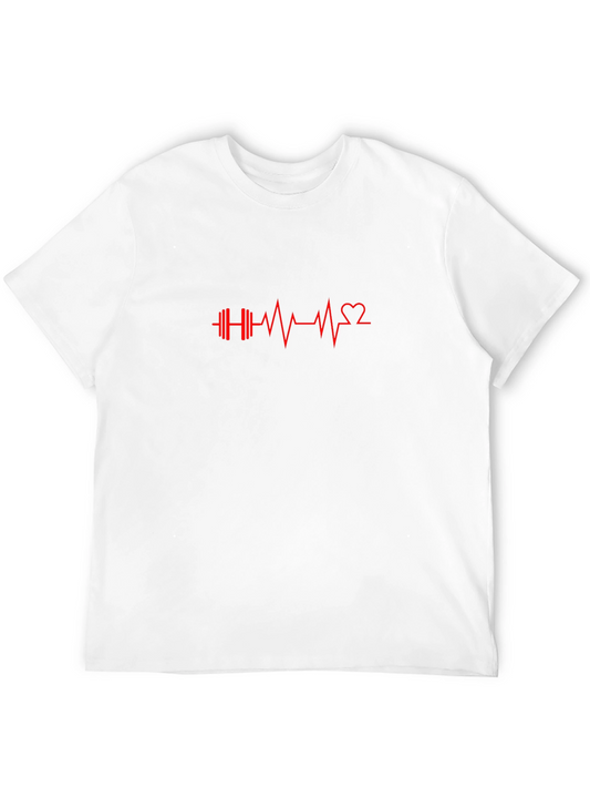 Fitness Heartbeat T-Shirt - Black