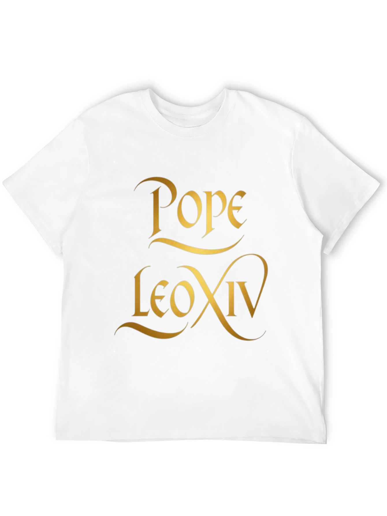 Pope Leo XIV T-Shirt - Gold Design