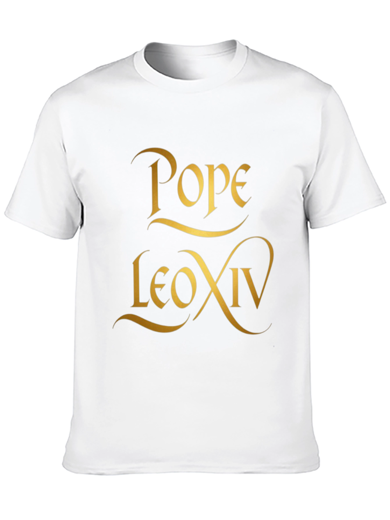 Pope Leo XIV T-Shirt - Gold Design