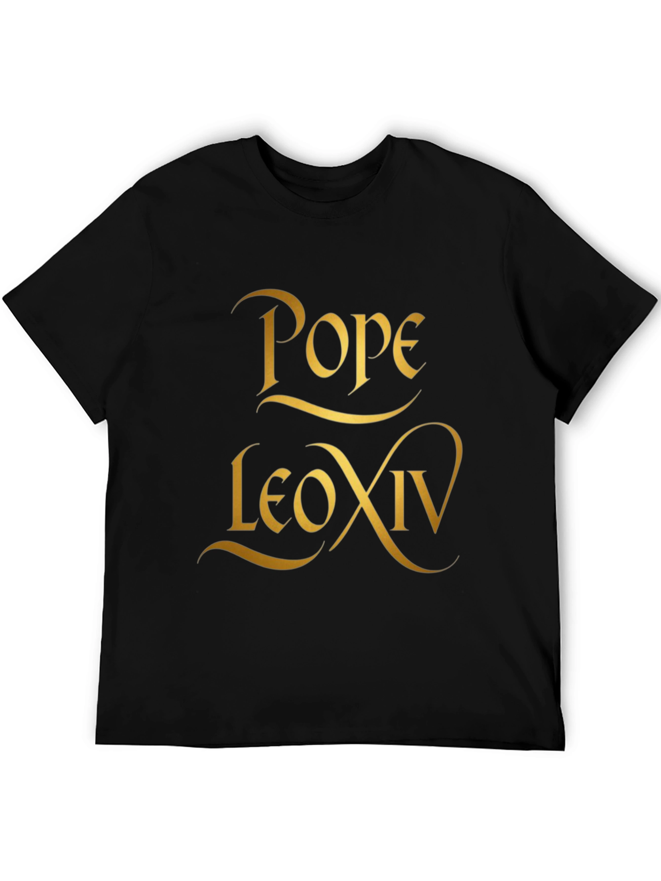 Pope Leo XIV T-Shirt - Gold Design