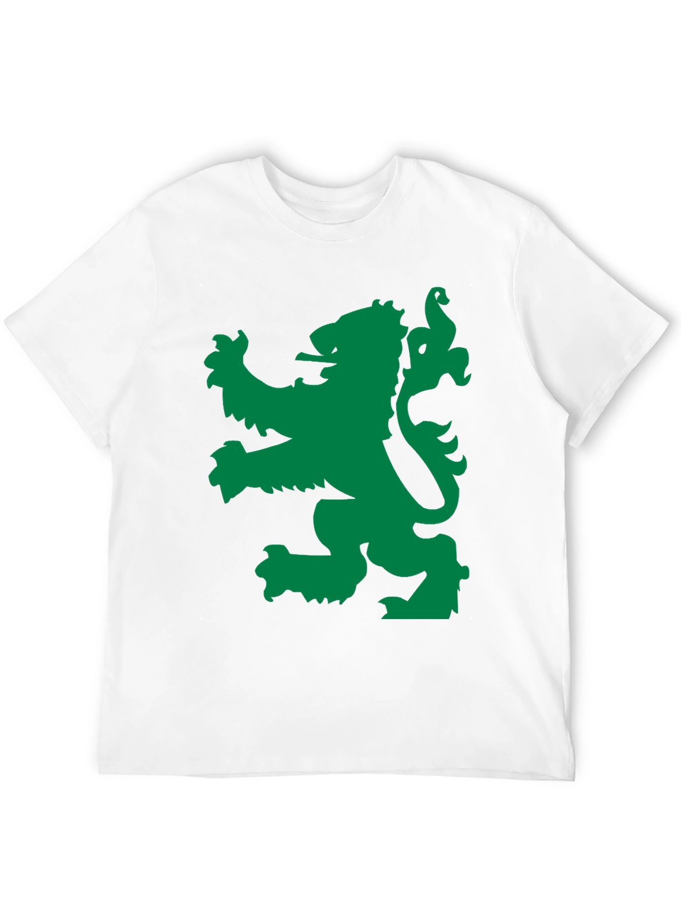 Green Lion Black Tee - Bold Graphic Design