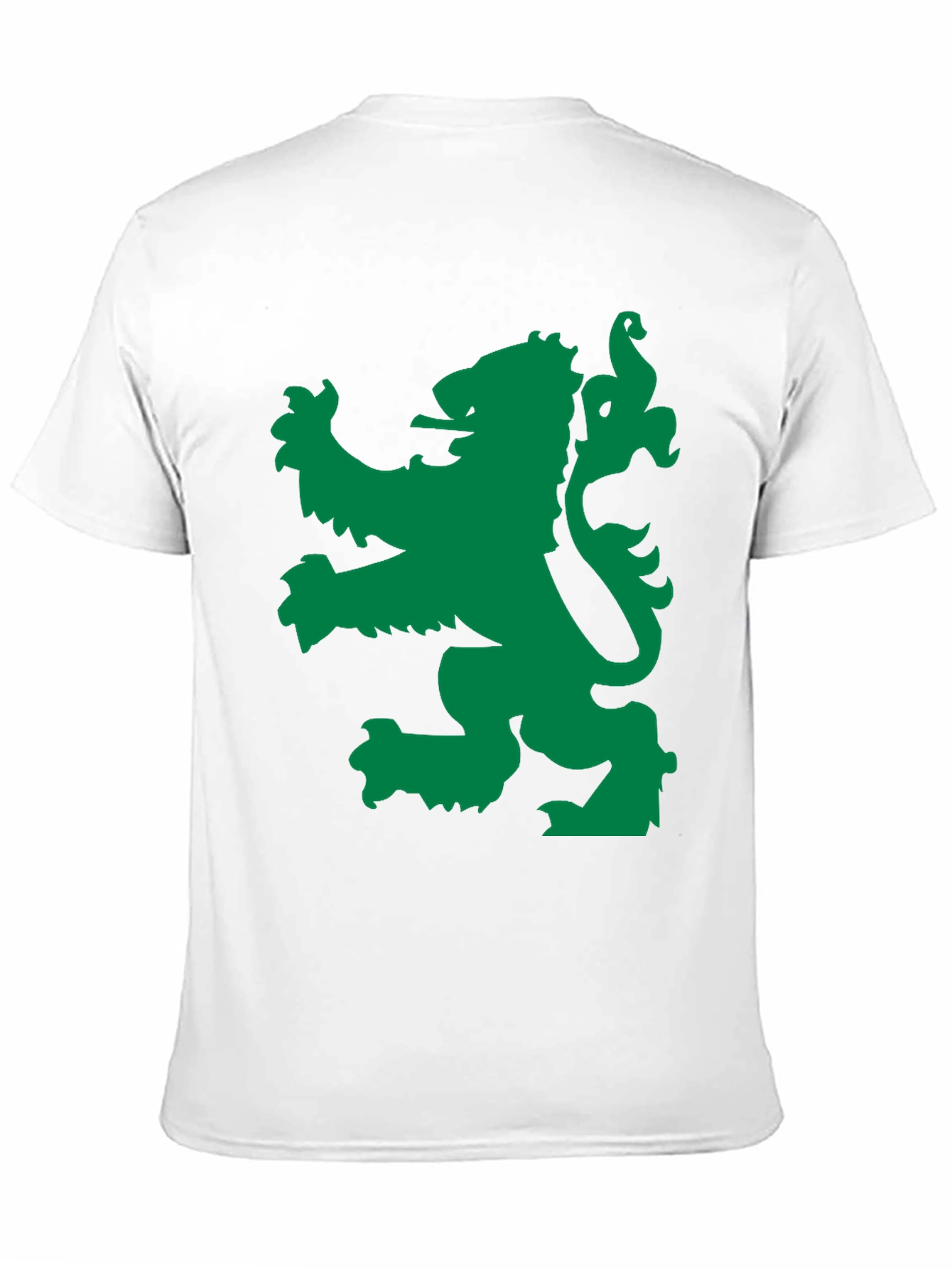 Green Lion Black Tee - Bold Graphic Design