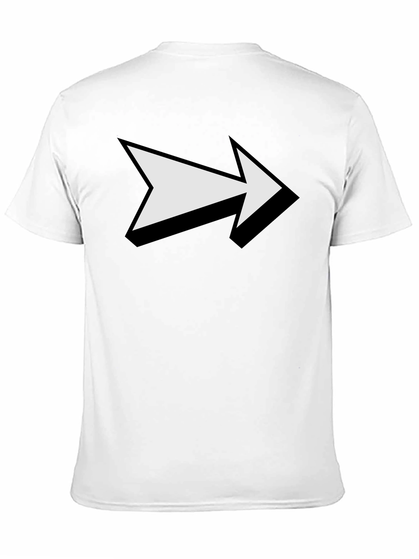 Arrow Graphic Print Black T-Shirt