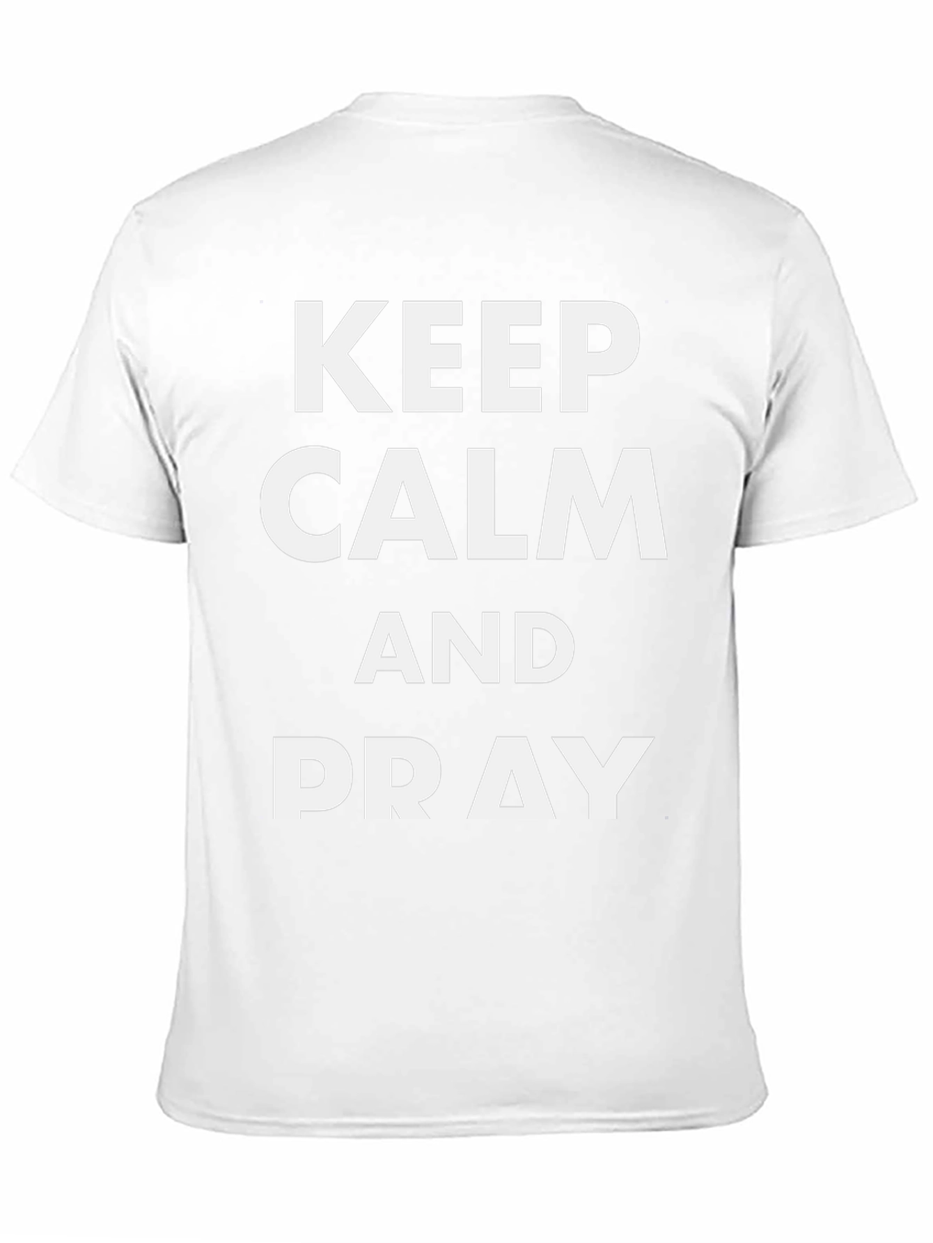 Keep Calm and Pray Black Graphic Tee