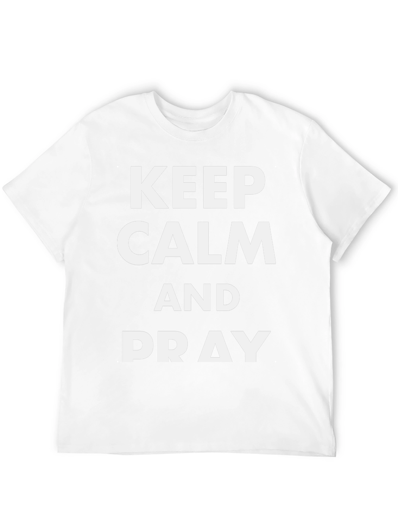 Keep Calm and Pray Black Graphic Tee