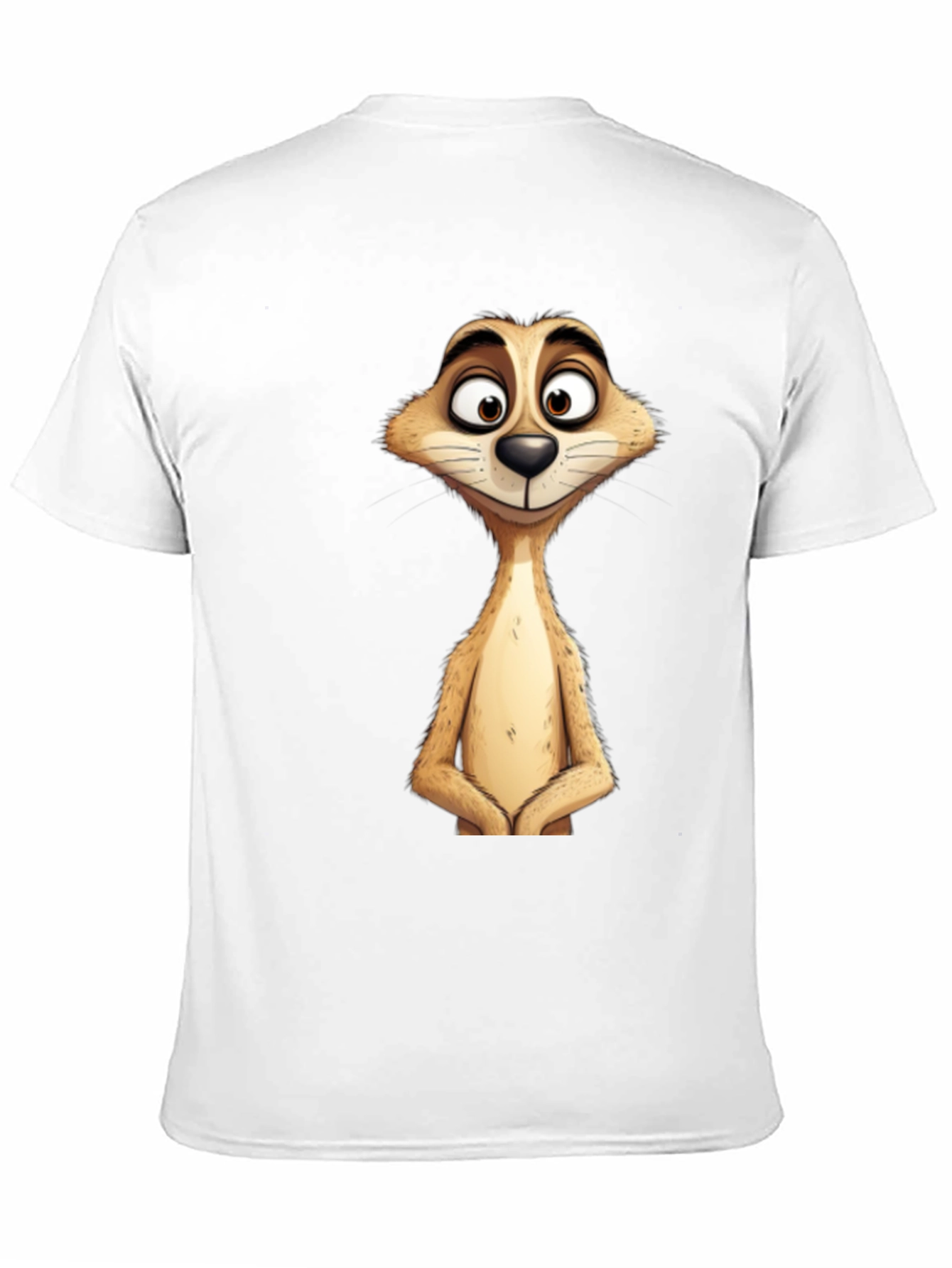 Meerkat Graphic Tee - Black Cotton T-Shirt