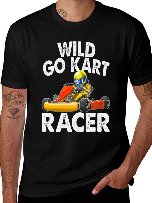Wild Go Kart Racer Graphic T-Shirt