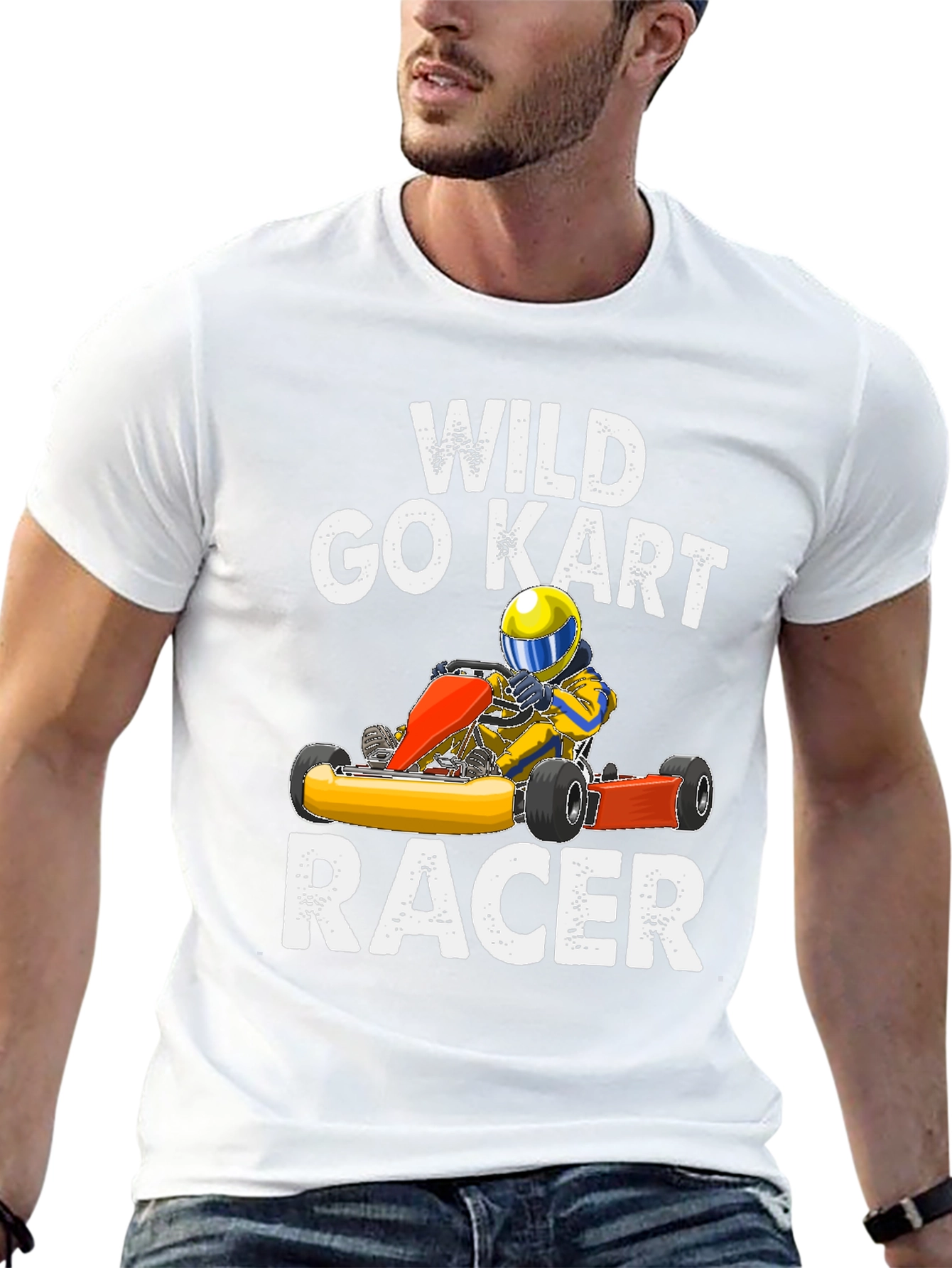 Wild Go Kart Racer Graphic T-Shirt