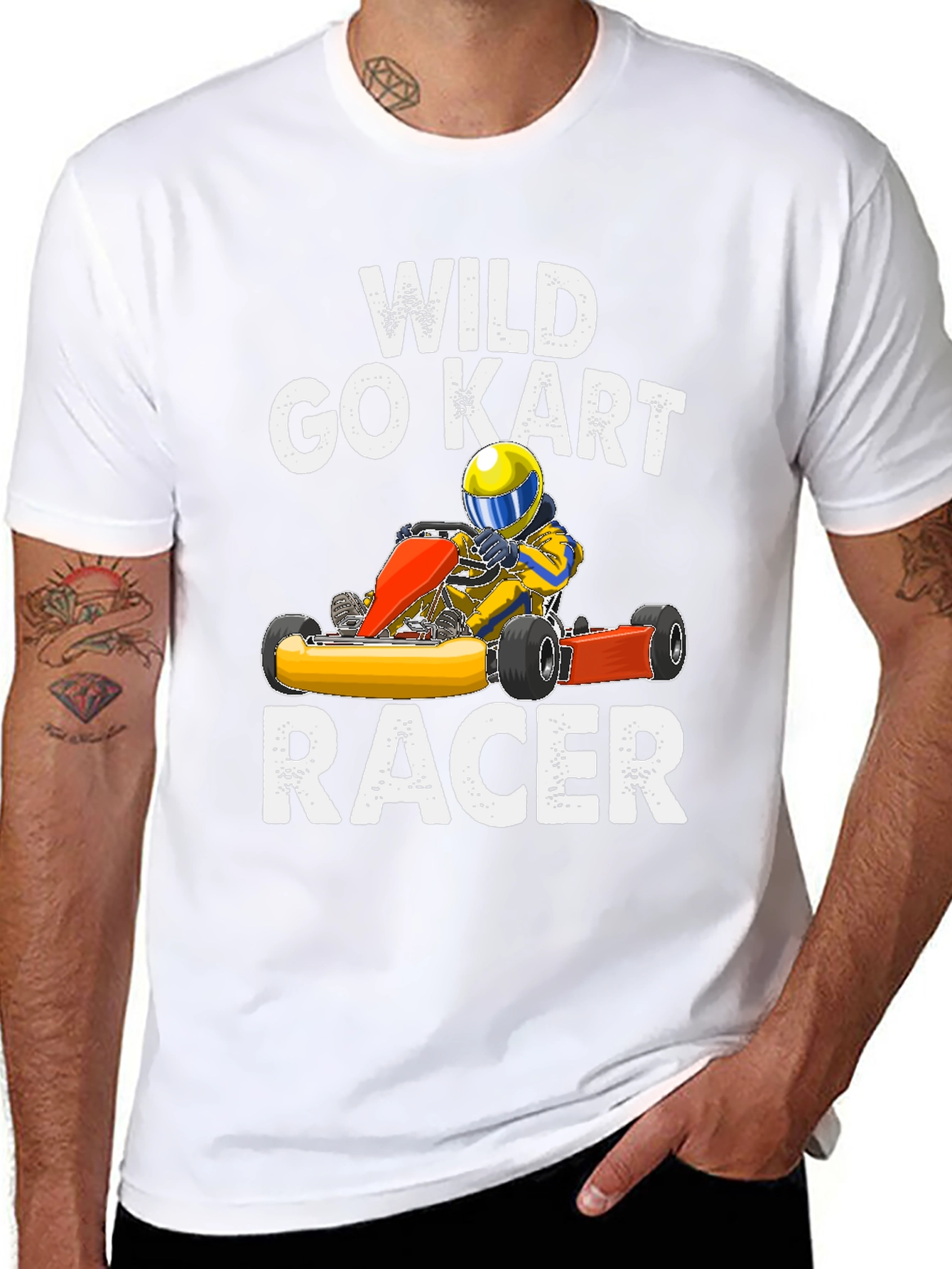 Wild Go Kart Racer Graphic T-Shirt