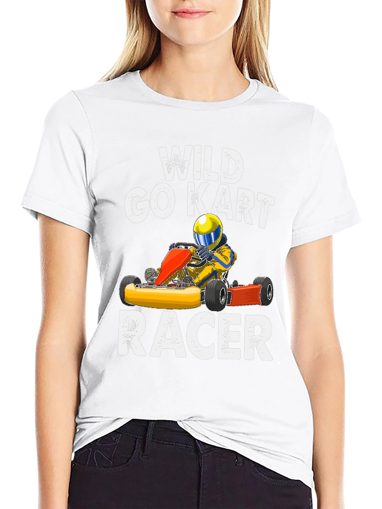 Wild Go Kart Racer Graphic T-Shirt