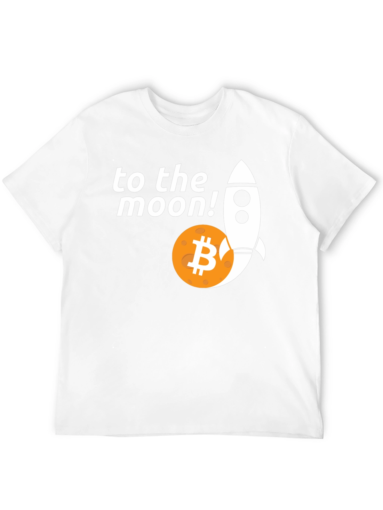 Bitcoin To The Moon T-Shirt - Crypto Rocket Tee