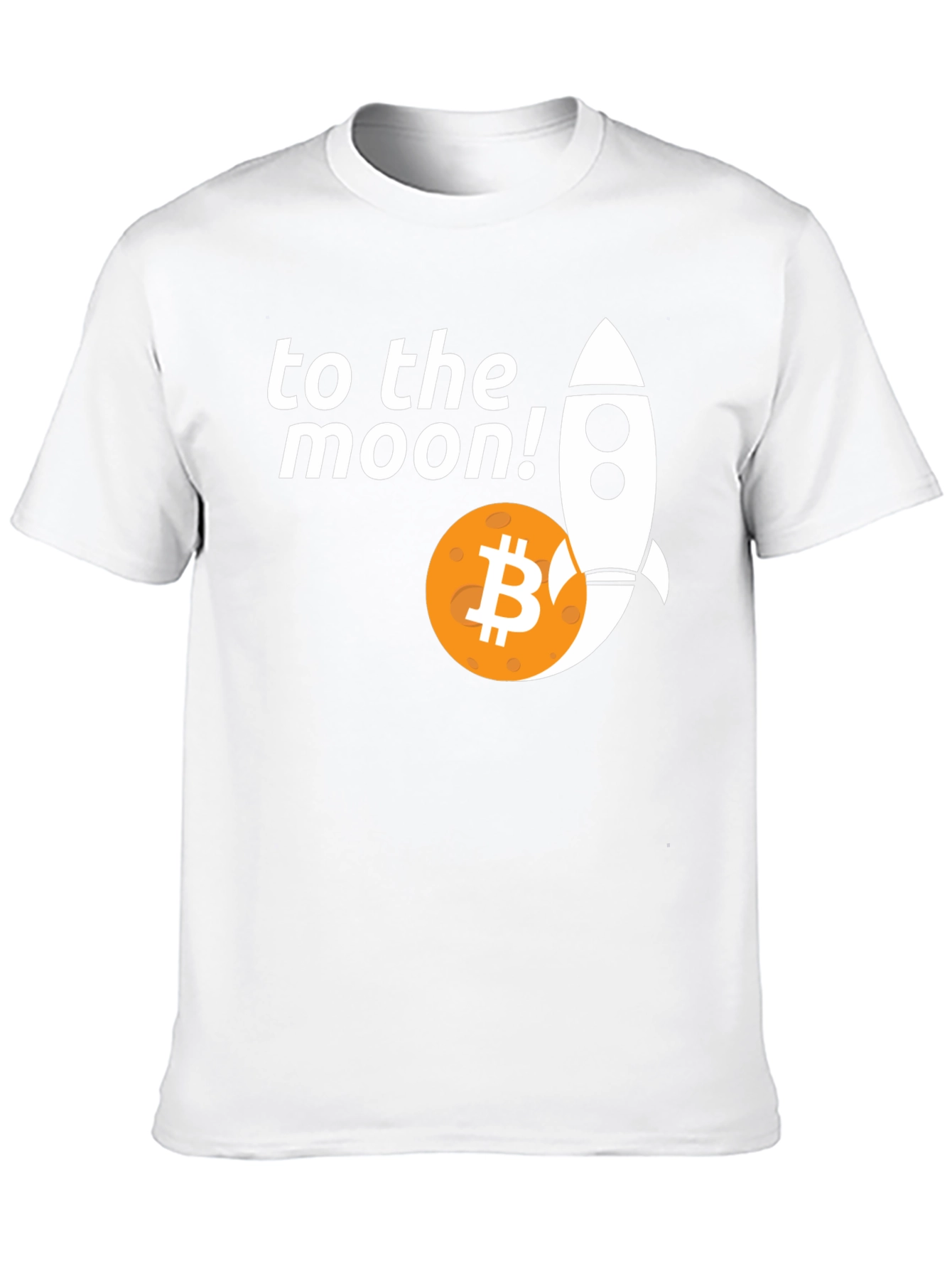 Bitcoin To The Moon T-Shirt - Crypto Rocket Tee