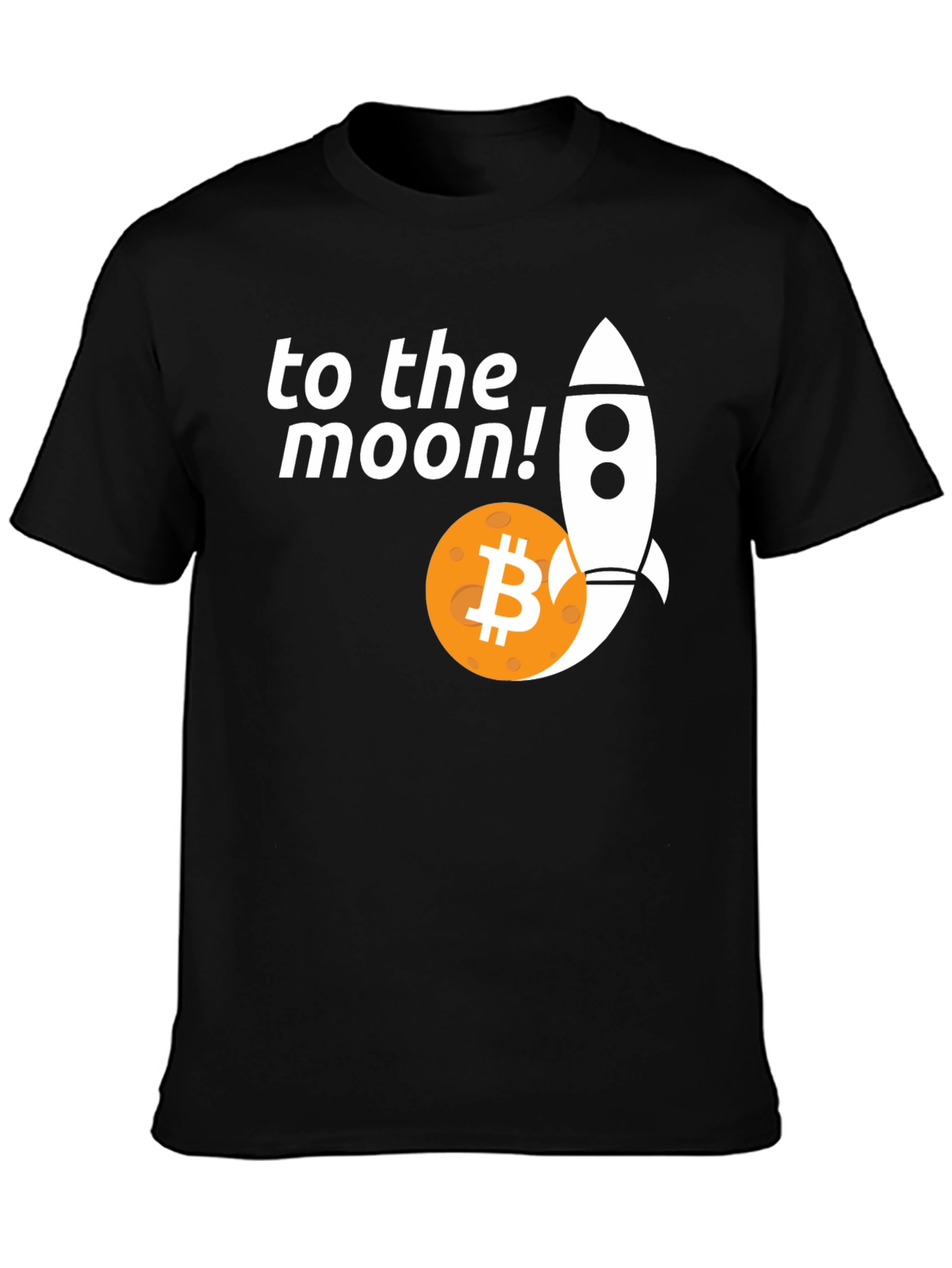 Bitcoin To The Moon T-Shirt - Crypto Rocket Tee
