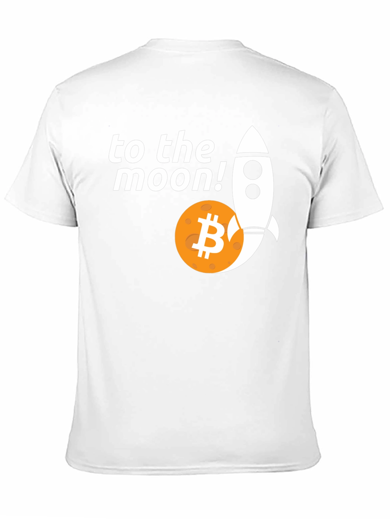 Bitcoin To The Moon T-Shirt - Crypto Rocket Tee