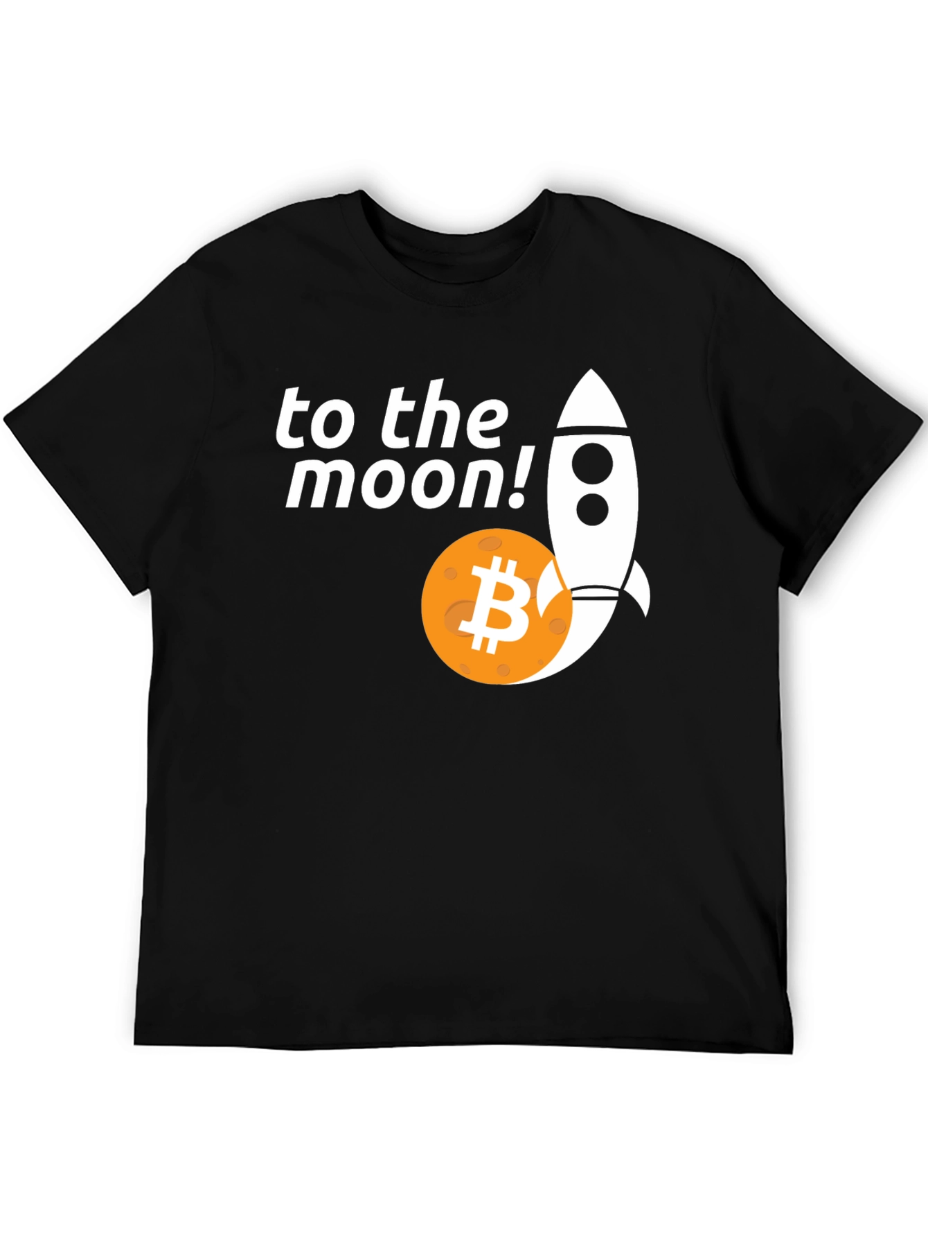 Bitcoin To The Moon T-Shirt - Crypto Rocket Tee