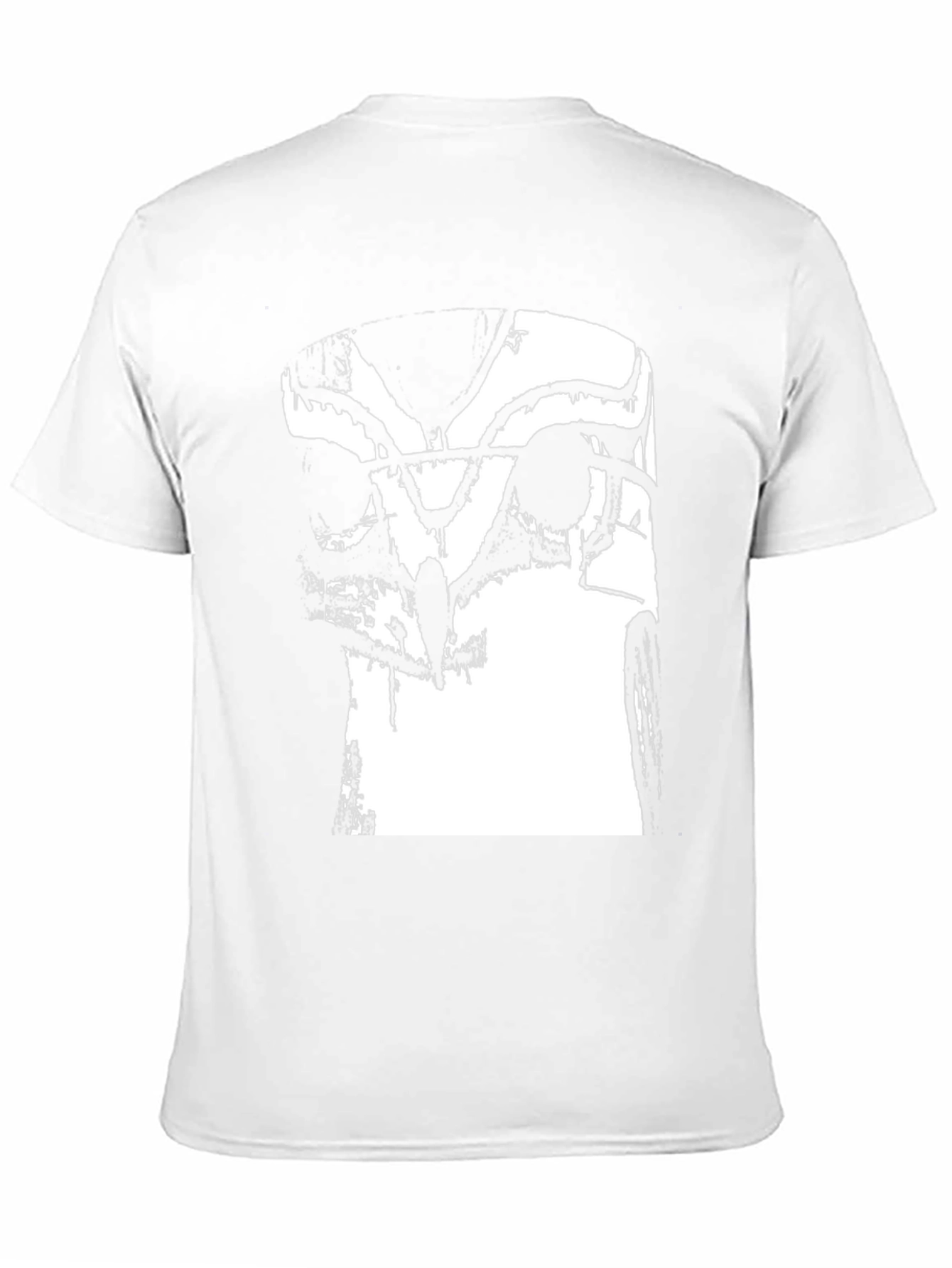 Abstract Owl Graphic Tee - Black Cotton Blend