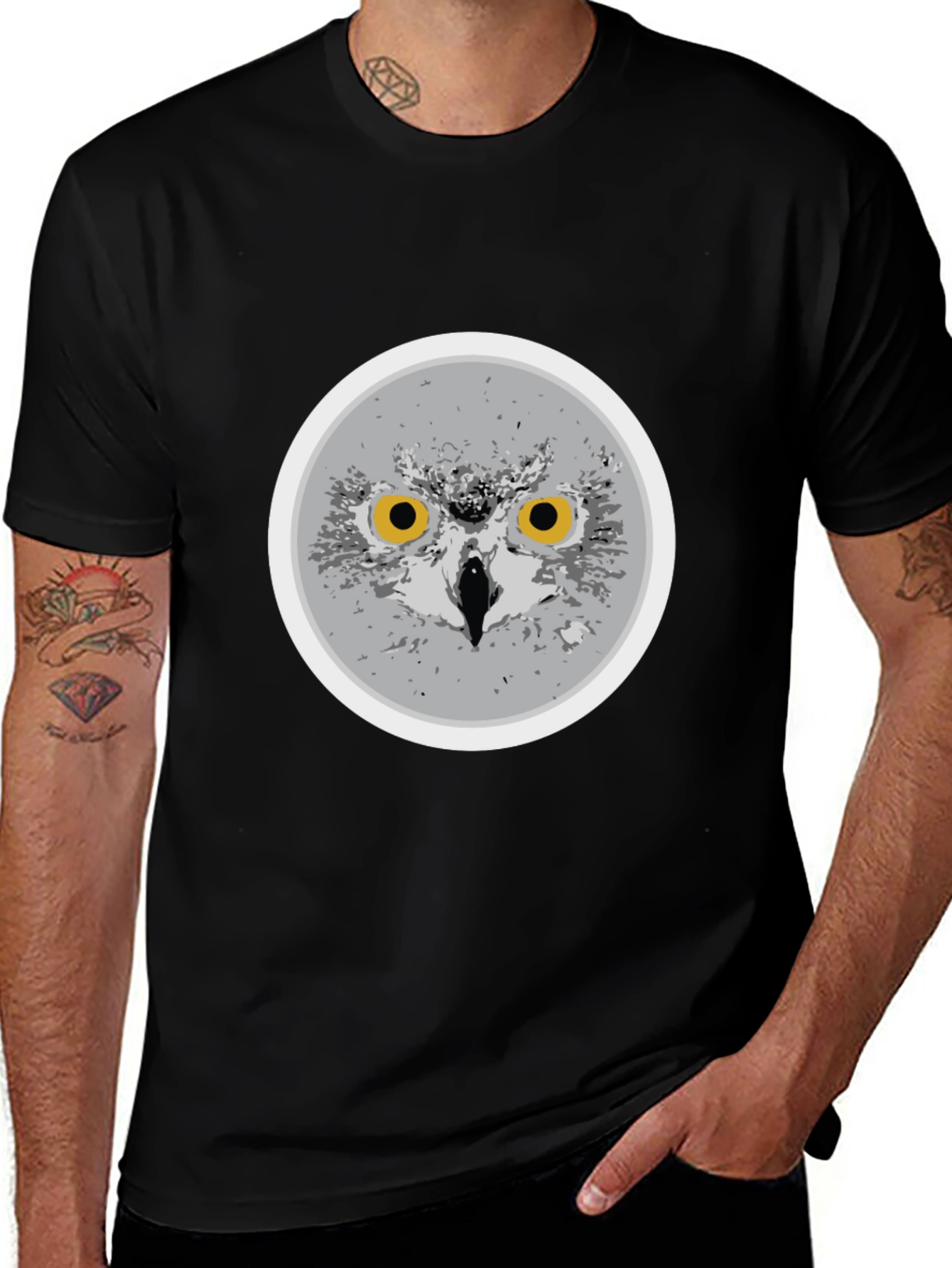 Owl Graphic Print T-Shirt