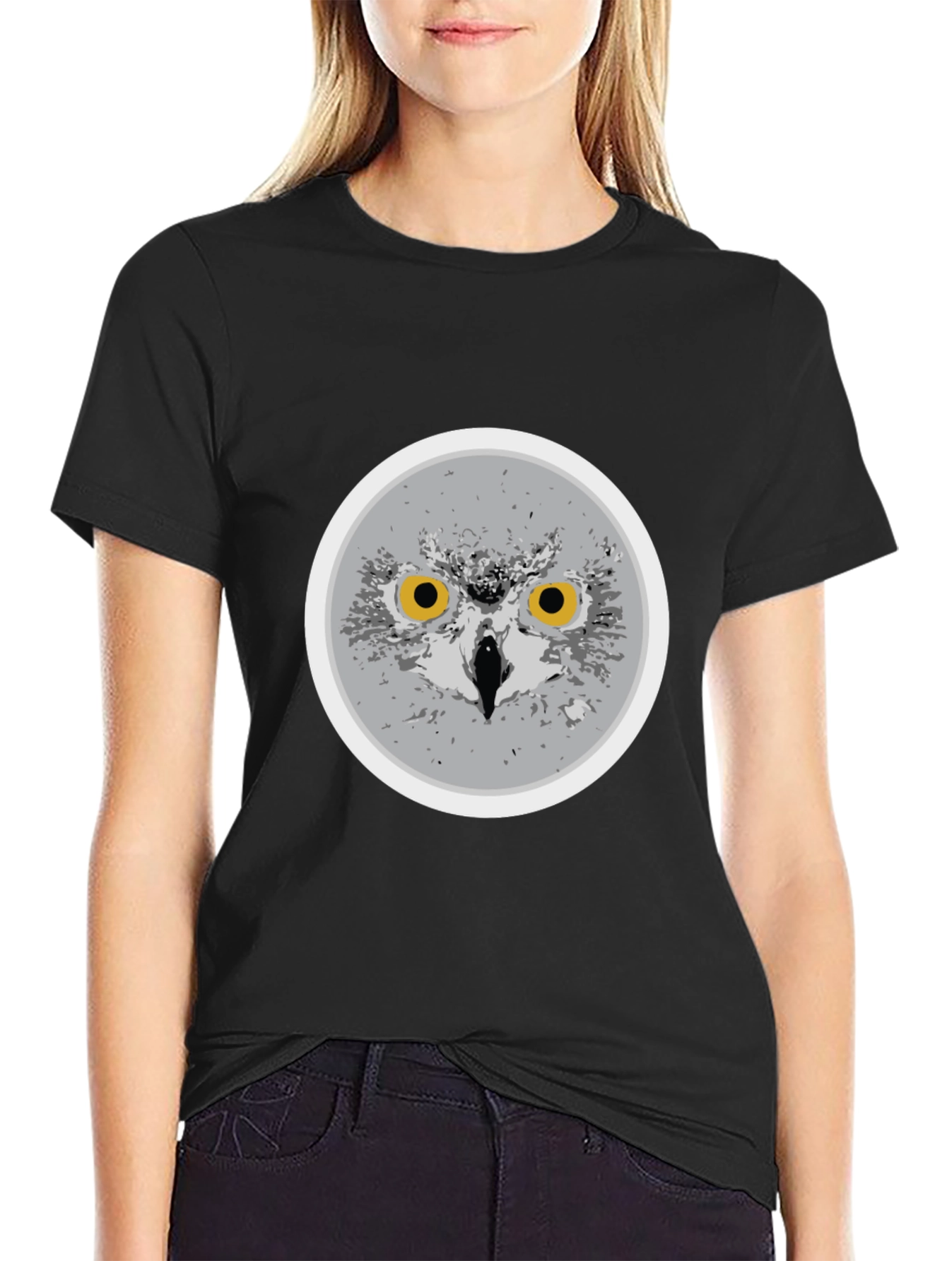 Owl Graphic Print T-Shirt