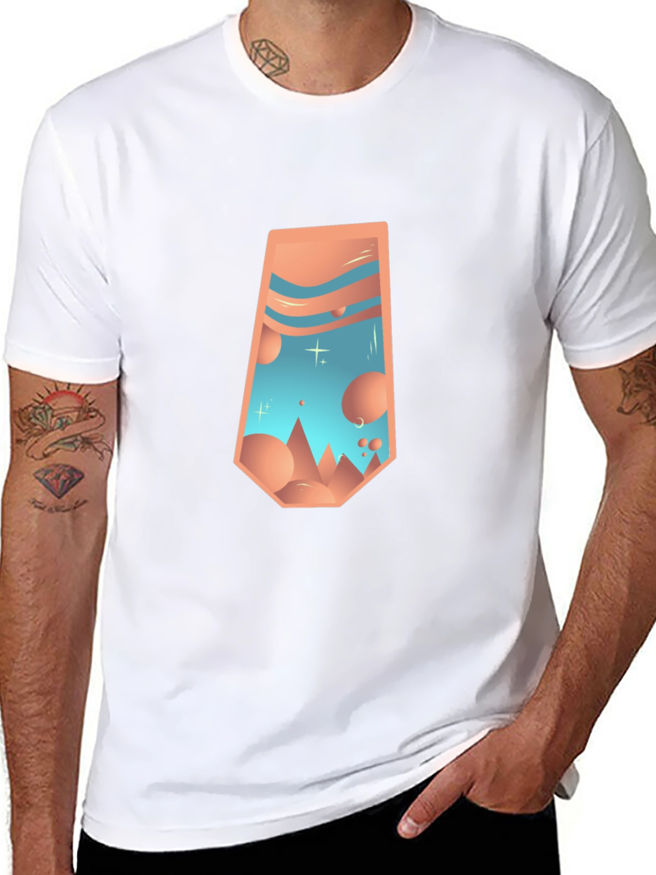 Abstract Desert Graphic Tee
