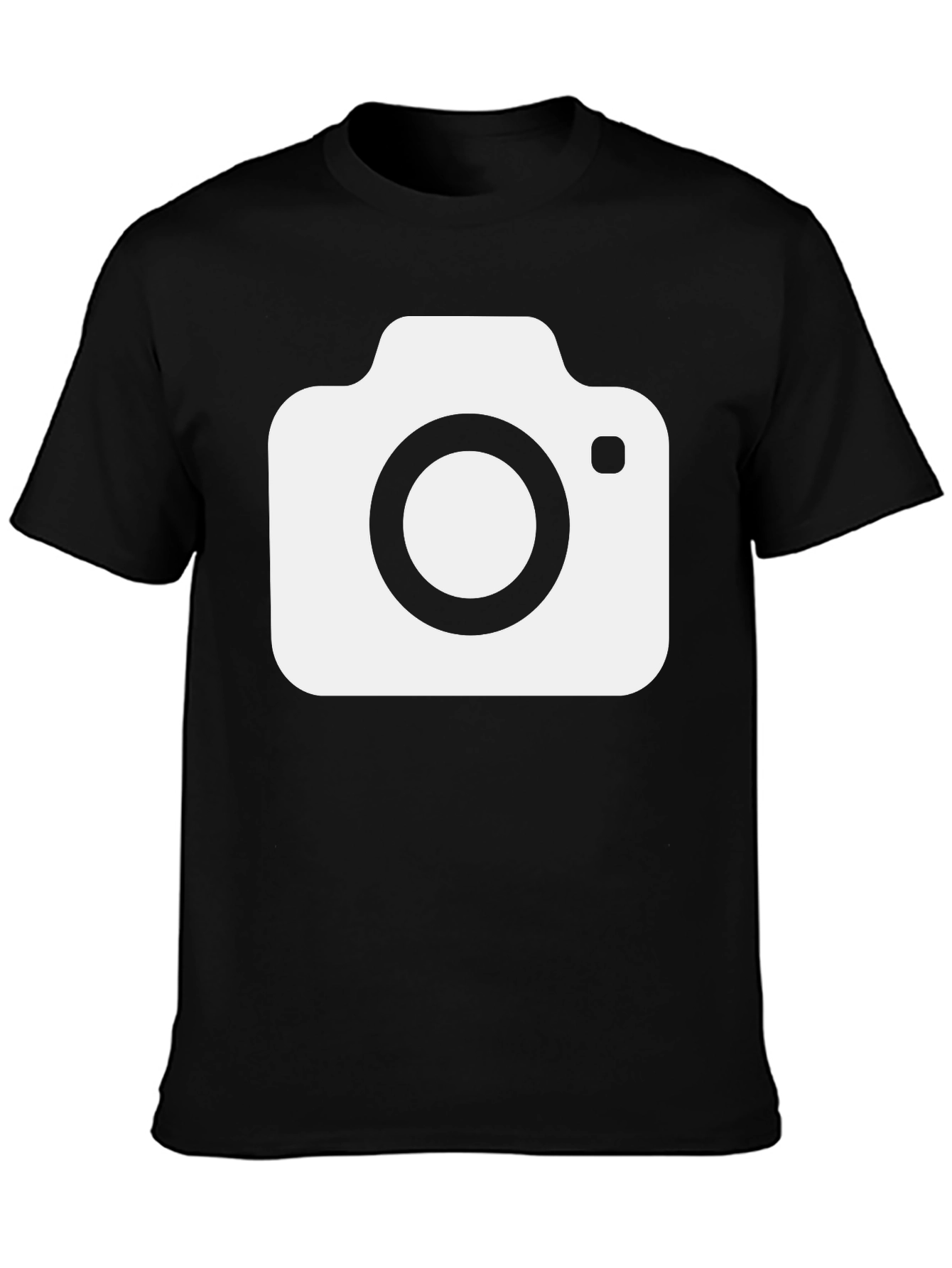 Camera Graphic T-Shirt - Black Cotton Tee