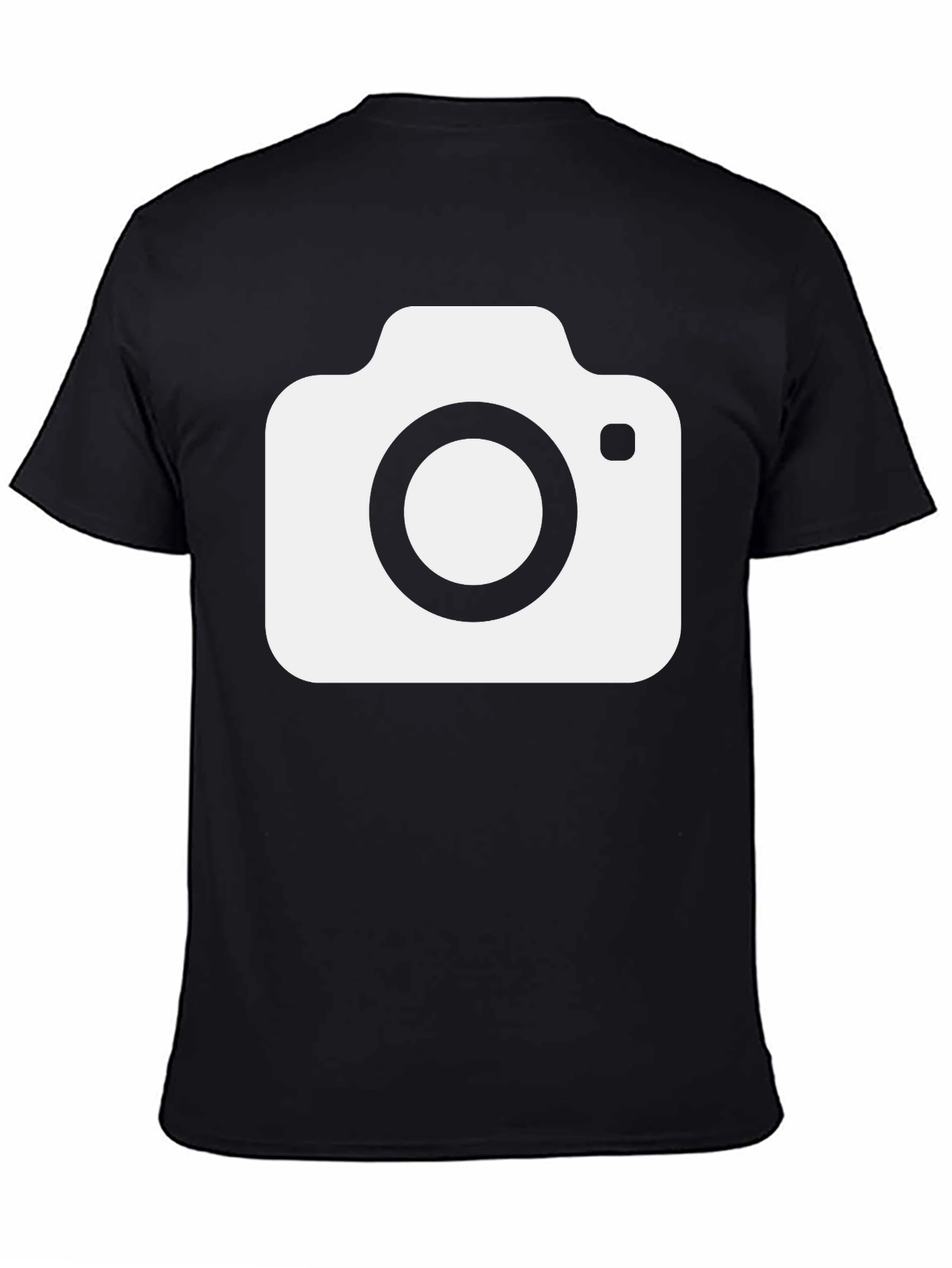 Camera Graphic T-Shirt - Black Cotton Tee