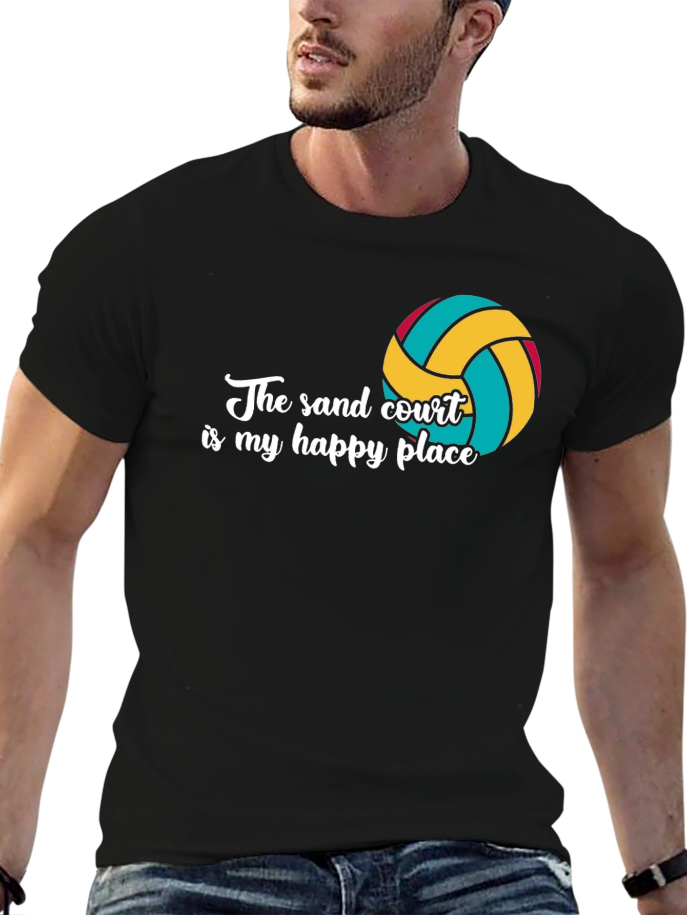 Sand Court Happy Place Graphic Tee