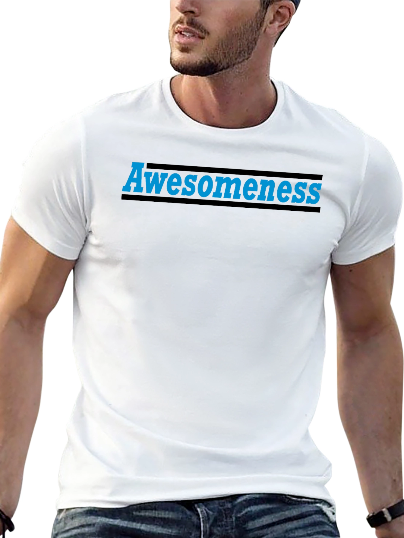 Awesomeness Graphic Tee - Black Unisex T-Shirt